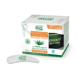 Aloe Treasures Regenerační pleťový krém s aloe vera, olivovým olejem a AHA kyselinami (50ml)